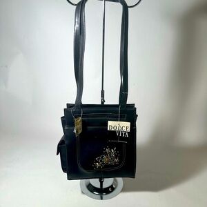 Dolce Vita Black Shoulder Bag with Structured Design